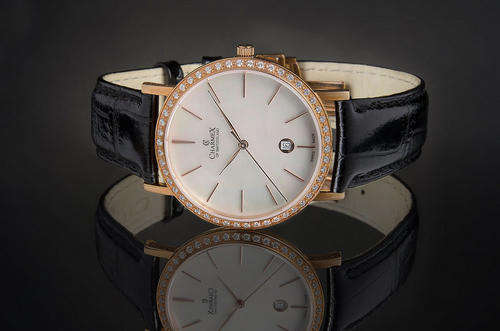 **R9,000.00** CHARMEX OF SWITZERLAND Casablanca 5 micr. rose gold pl. 50pcs zirconia Swiss Watch