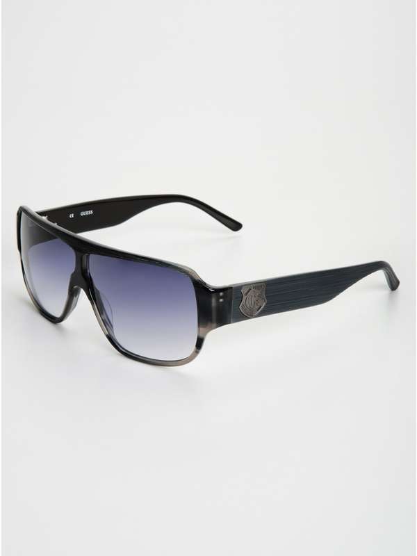 100% Authentic GUESS Men's Modern Aviator Sunglasses with papers, gold case