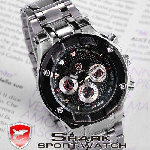 SHARK SPORTS CARBON INFUSED CHRONOGRAPH WATCH W/ BOX, PAPERS, LOADED!!