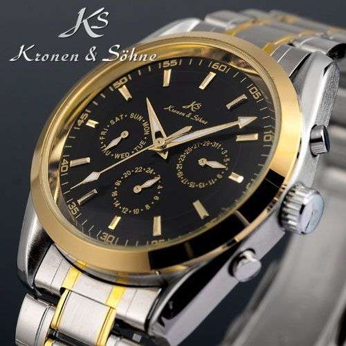 KRONEN & SOHNE Classic Automatic Mechanical Chronograph Watch w/ box, papers, warranty