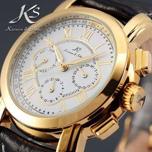KRONEN & SOHNE Classy Elegant Roman Automatic Chronograph Watch