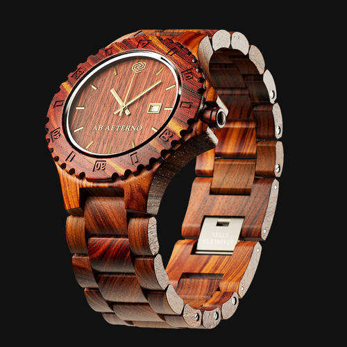 1st in SA! AB AETERNO "Rocky" Made in Italy Wooden Watch Brand new in wooden box