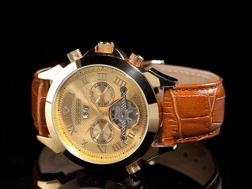 YVES CAMANI Men's "NAVIGATOR GLASS BOTTOM" Automatic Watch 100% GENUINE INCL. GOLD BOX