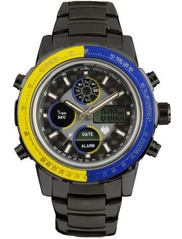 INFANTRY Military Co. Black PILOT Dual Time Chrono Watch BRAND NEW BOXED, OFFICIAL DISTRIBUTOR!!