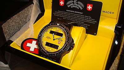**R15,000.00** CX SWISS MILITARY DELTA EVO BLACK OPS CHRONOGRAPH WATCH BRAND NEW, HUGE VALUE