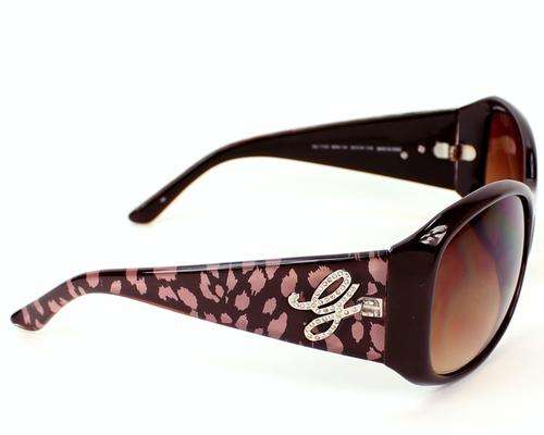 Genuine, New!! GUESS Wild Leopard Print Diamante Sunglasses + LEOPARD CASE!!