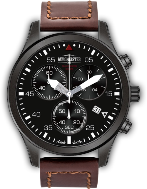 *Exclusive* AEROMEISTER 1880 Men's TRAILDRAGGER Chronograph Watch + FLIGHT CHEST