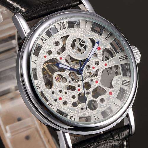 Brand new KRONEN & SOHNE Royal Carving **COLLOSEUM** Skeleton Automatic Mechanical Watch