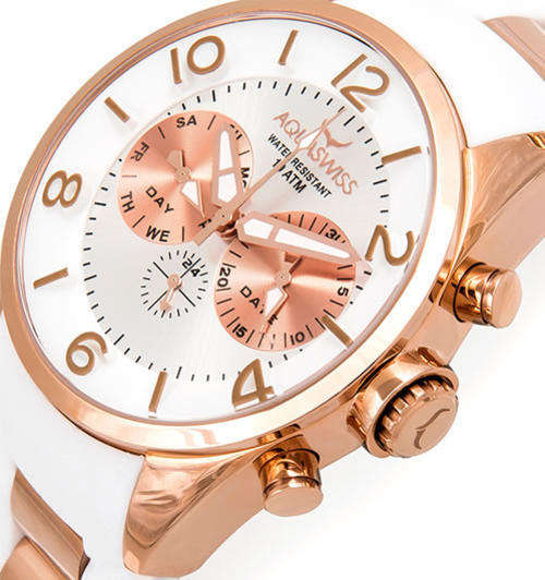 *Only 5 in SA!!* AQUASWISS Men's TRAX **ROSE GOLD** Swiss Watch BRAND NEW w/ box and papers