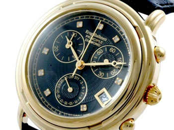 **R11,899.99** KRUG BAUMEN DIAMOND & BLACK PEARL LADIES WATCH