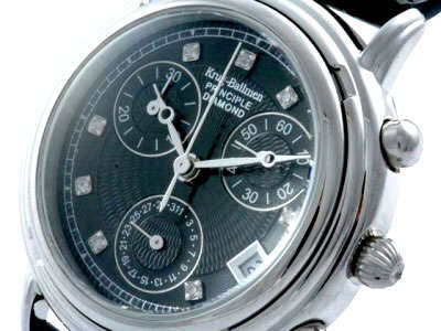 **R11,899.99** KRUG BAUMEN DIAMOND & BLACK PEARL LADIES WATCH