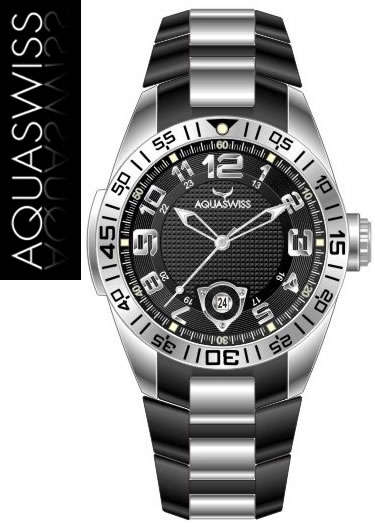 R14,000.00 >> AQUASWISS Men's ***Trax-F1*** 2010 RARE BLACK EDITION Swiss Watch