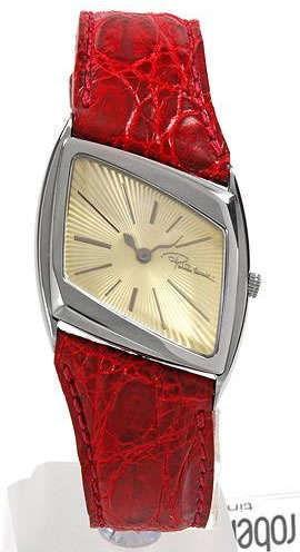 **R6,000.00** ROBERTO CAVALLI Red Croco Leather Ladies Watch
