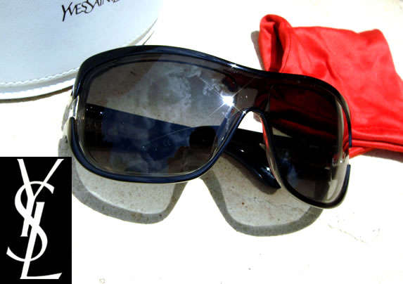 **R5,800.00** YVES SAINT LAURENT Oversized Jessica Alba Sunglasses + Certificate + Carry Case