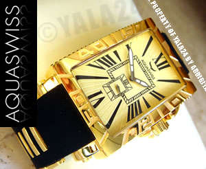 R25,000.00 >> AQUASWISS Men's 18k GOLD Anchor Collection Swiss Watch BRAND NEW IN BOX