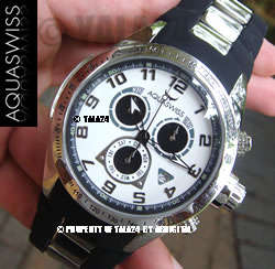 official dealer R21,000.00 >> AQUASWISS Men's SNOW STORM Trax Chronograph Swiss Watch
