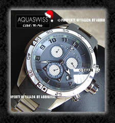AQUASWISS Men's GRAPHITE GREY Trax Chronograph Swiss Watch BRAND NEW w/ certificates, warranty