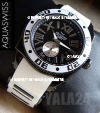[VALUATION INCLUDED] AQUASWISS MEN'S SWISSPORT IP STEEL SNOW SWISS WATCH BRAND NEW