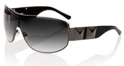 Authentic GUESS Ladies Sexy Black Sunglasses + Guess GOLD Case + documents