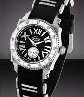 AQUASWISS Lady .12ct genuine diamonds Swiss Watch + diamond carat & valuation certificates