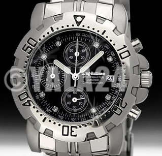 **DIAMOND** MEN'S KRUG BAUMEN BRITISH SPORTSMASTER WATCH w. PAPERS, 5YR WARRANTY