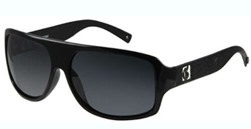 Authentic GUESS Men's Black Airforce Aviator Sunglasses + Guess Luxury Case BRAND NEW