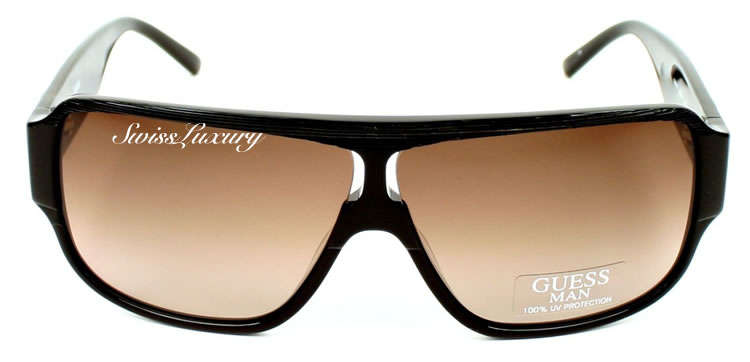 Authentic GUESS Men's G, Pilot, White or Ladies GUESS Diamante, Wrap, Violet Sunglasses