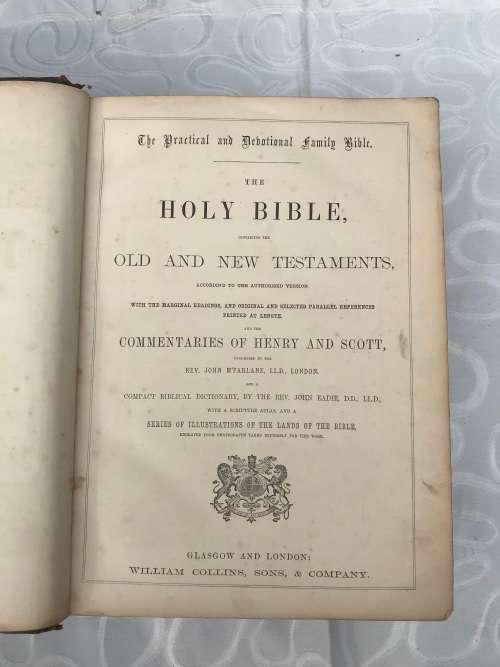 Family Bible 1871 antiquarian