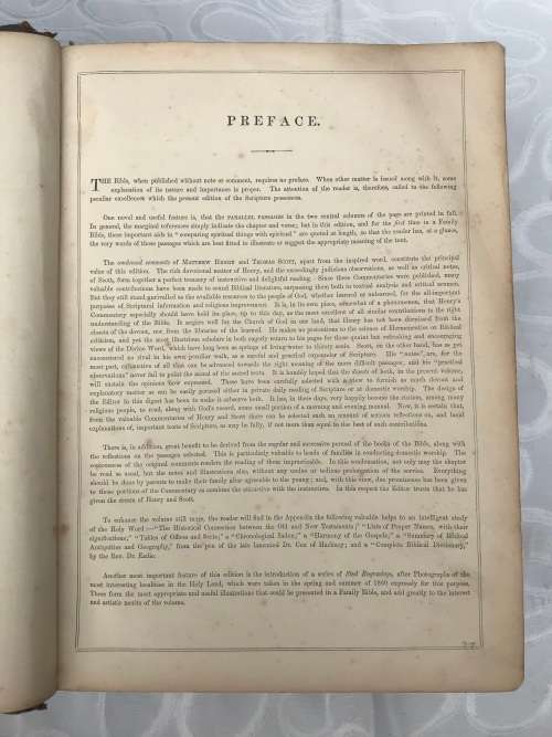 Family Bible 1871 antiquarian