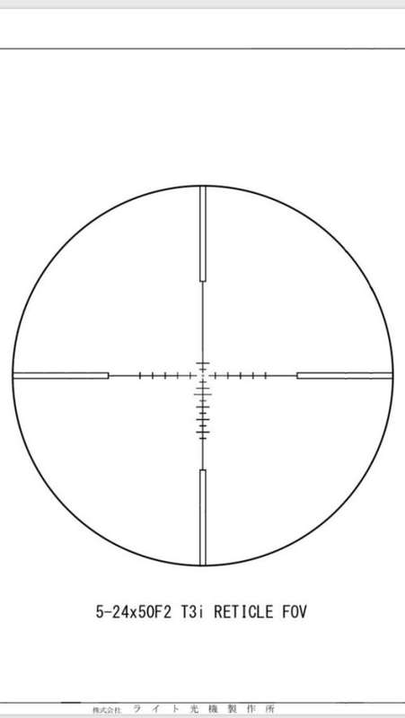 RUDOLPH OPTIC / SCOPE - V1 5-25x50 RIFLESCOPE 30MM TUBE WITH T3 ILLUMINATED RETICLE