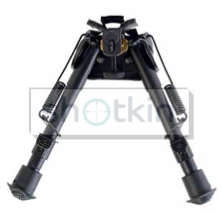RUDOLPH - SWIVEL PIVOT BIPOD - BLACK ALUMINUM 6"-9"