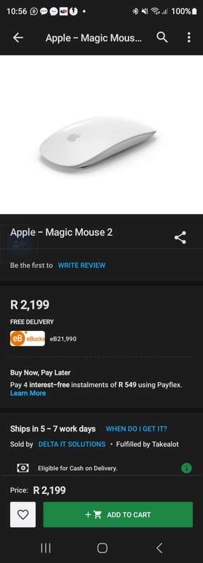 Apple Magic Mouse 2 White as New with Original Box and Original Braided Cable