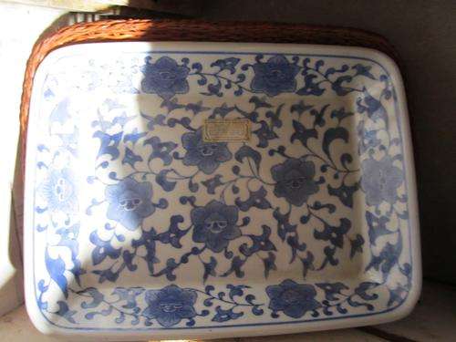 ESTATE SALE LOT 66 CHINESE MING-STYLE RECTANGULAR TRAY