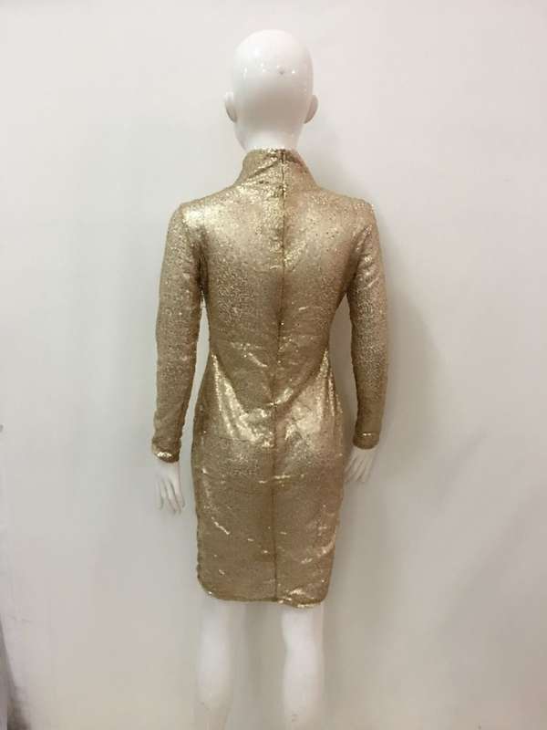 MF Gold Sequin Dress