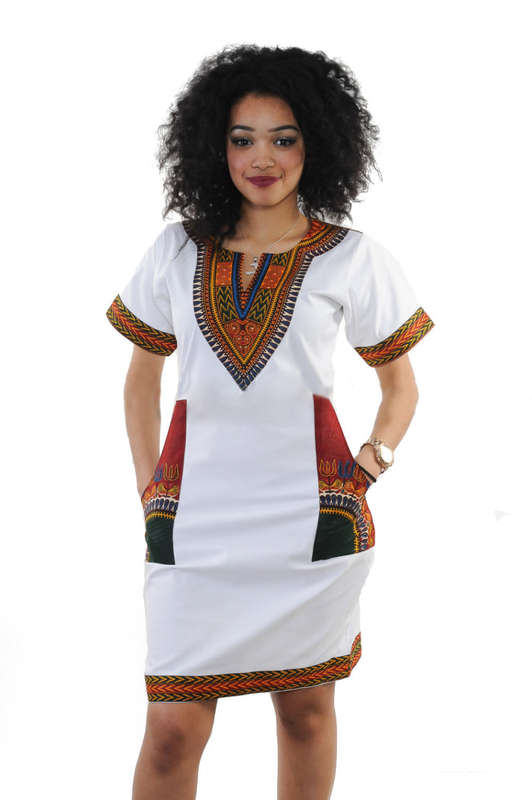 High Stretch African Print Dress