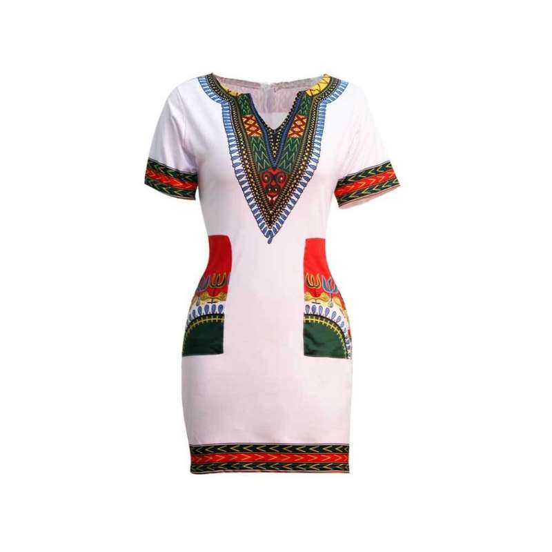 High Stretch African Print Dress