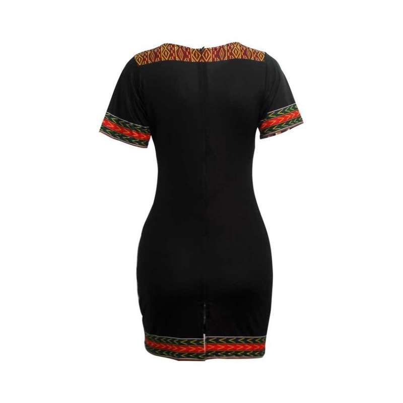 High Stretch African Print Dress