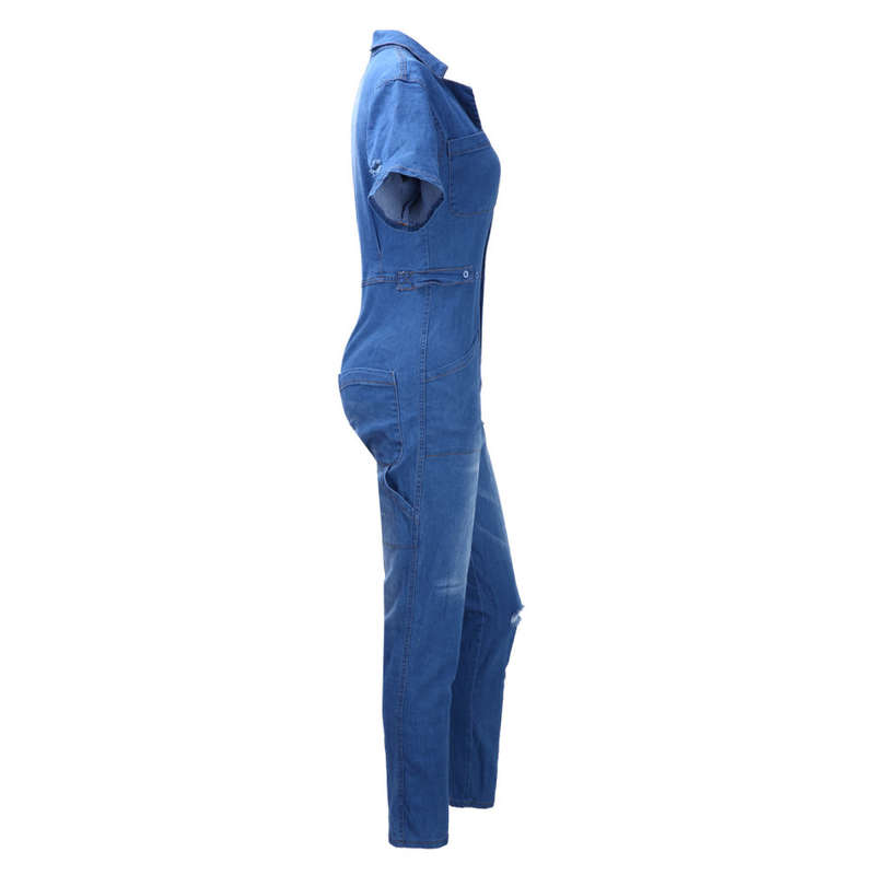 fashion jeans women Slim casual jumpsuit