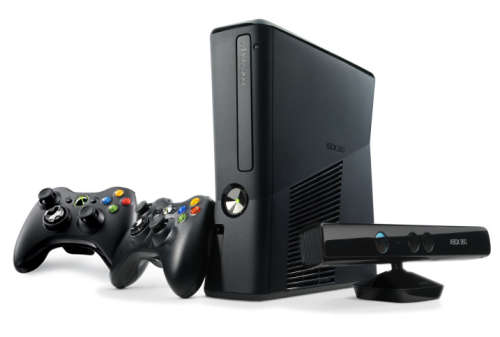 Xbox 360 with 2 Controllers, Kinect, and 15 Games