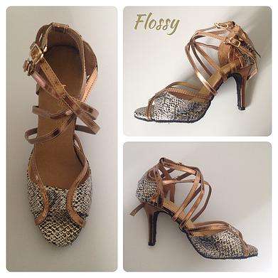 HNS Latin Dance Shoes - Flossy - Size 7.5