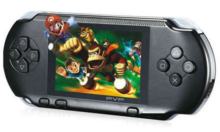PVP Game Console. With Games. 3.0" TFT Color Display. Colours: Black, Blue, Orange, Green & Red