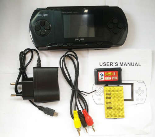 PVP Game Console. With Games. 3.0" TFT Color Display. Colours: Black, Blue, Orange, Green & Red