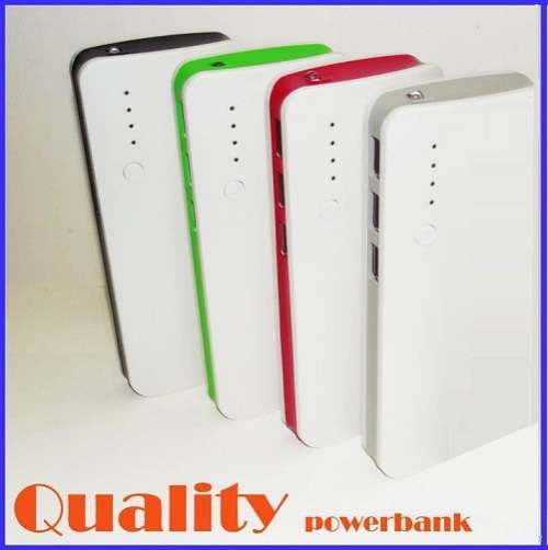 Universal 10 600mAh Power Bank with 3 x USB Ports. Fast Charge. Built in Torch.