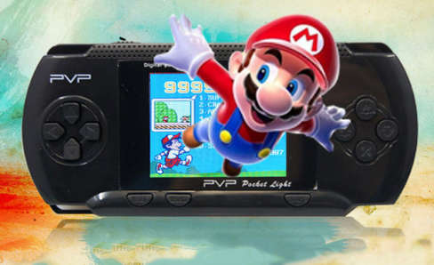 PVP Game Console. With Games. 3.0" TFT Color Display. Colours: Black, Blue, Orange, Green & Red