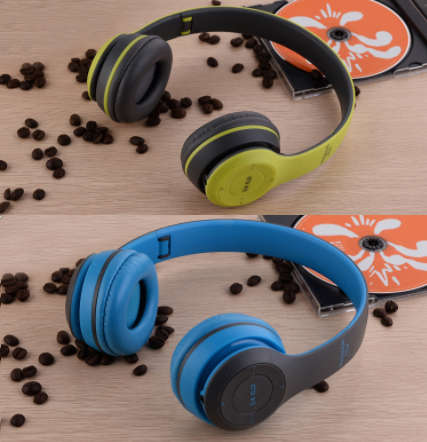 Wireless Bluetooth Bass Headphones with controls, Microphone, FM Radio, TF Card slot Assorted colors