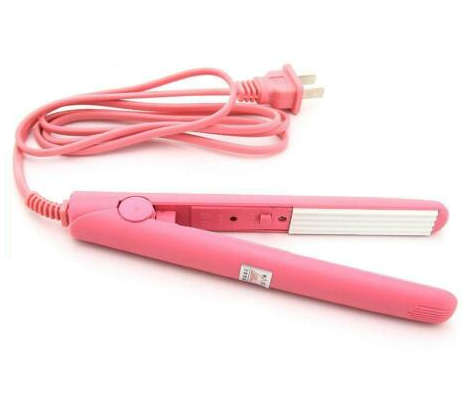 Mini Ceramic Hair Curler/Crimper Styling Iron. Pink or Purple color.