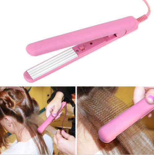 Mini Ceramic Hair Curler/Crimper Styling Iron. Pink or Purple color.