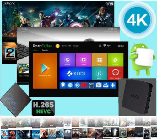 **New 2020** 4K Multimedia TV, PC  Box. Android 7.1, Quad-Core WiFi, HDMI, 4 x USB, SD