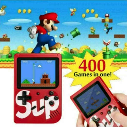400 in1 SUP Gaming Console. 3.0" TFT Color Display. With Onboard Games. Assorted colors