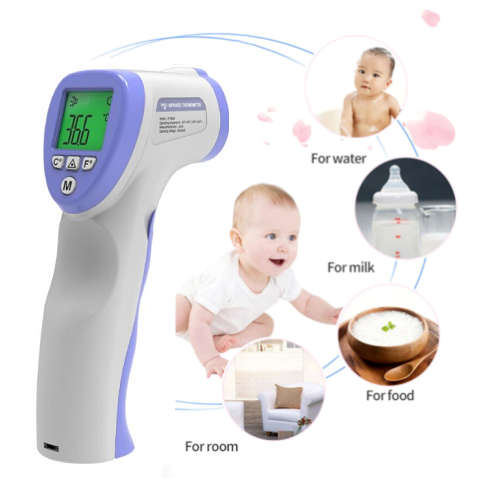 Certified Medical Infrared Thermometer. Non-Contact Symptons Detector.
